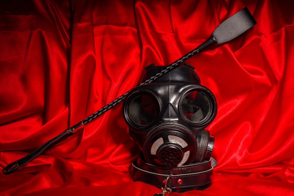 bdsm mask for escort