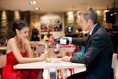 Escort Dinner Date in Leicester Square Restaurant
